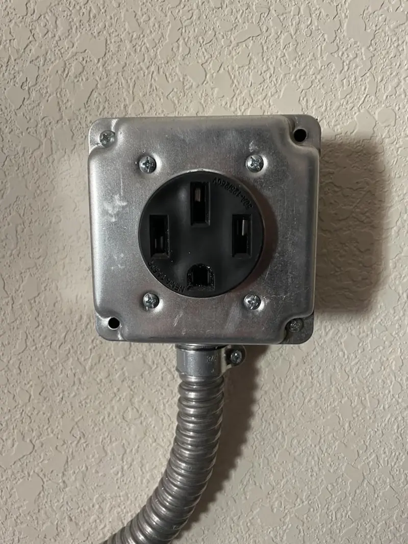 NEMA 14-50 outlet installed for Smart Home Electrical in Glenwood Springs